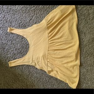 Yellow flowy tank top